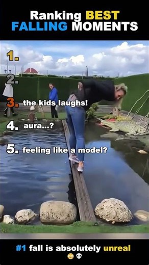 Ranking the BEST Falling Moments Ever 😳💥 #ranking #funny #top5 #falling