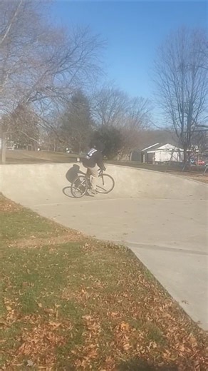 Riding my bike