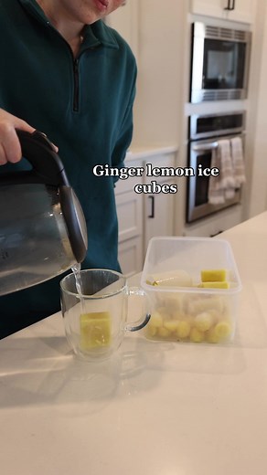 How to Make Ginger Lemon Ice Cubes Step by Step