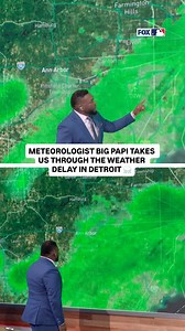 Thank you to our resident meteorologist Big Papi for updating us on the Mariners-Tigers weather delay 😅 | MLB on FOX