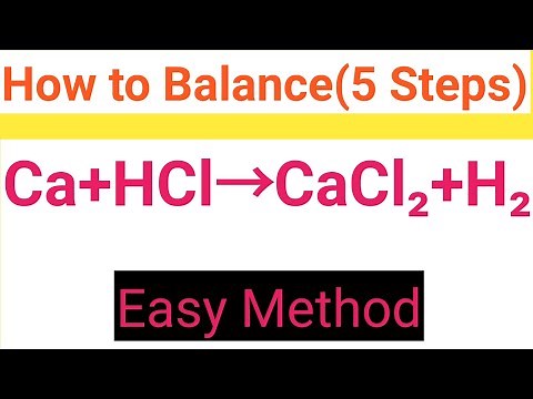 Ca+HCl=CaCl2+H2 Balanced Equation||Calcium+Hydrochloric acid=Calcium chloride+Hydrogen Balanced Equa