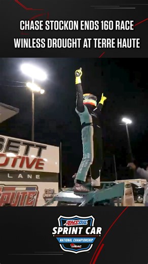 🏁 "This team never quits." Chase Stockon earned Moose Racing their first career #USAC win at Terre Haute. #ISW25 🏆 | FloRacing