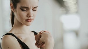 Severe Pain In Wrist Whining Face Portrait Stock Footage SBV-334538080 - Storyblocks