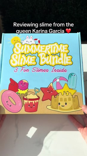 Y’all check her subscription box out @Squishybunnii ❤️ #slime #karinagarcia