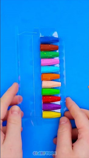 🖍️ Yay! DIY Multi-Colored Crayon Pen ✨ Made Super Easy & Fun! 🎨 #diyforkids #crayon
