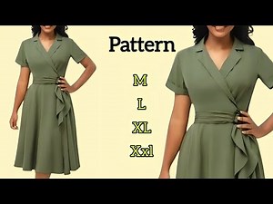 Pattern Making for an English Collar Dress | Full Circle Skirt Drafting Tutorial