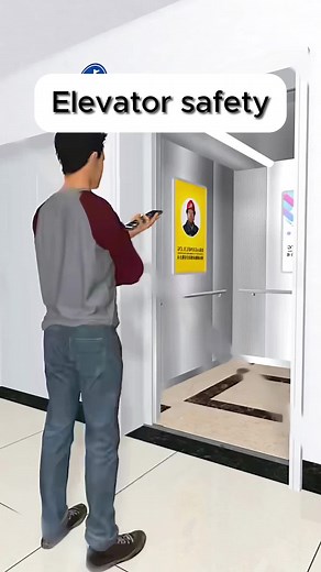 #tiktok #fyp #animation #besafe #elevator #safety | elevator safety