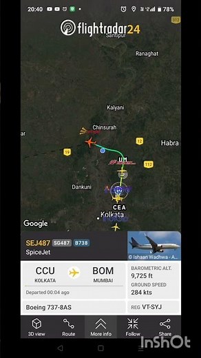 Spicejet ( jet airways retro livery ) Boeing 737-800 climbing #planespotting #aviation