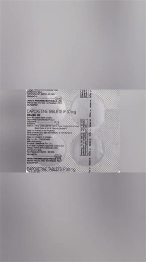 Dejac 30 Tablet uses in Hindi || Dapoxetine Tablet || dejac 30 Tablet #shots