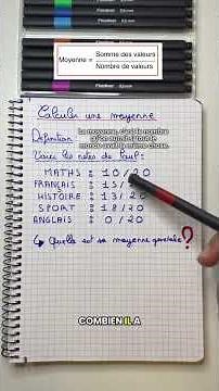 📊 Moyenne en statistiques : exercices de maths en 4ème et 3ème corrigés ✅ #shorts #maths #exercices