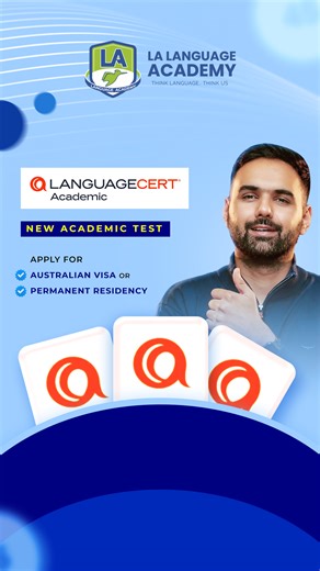 LA Language Academy on Instagram: "Language Cert Academic Test ✅💯 Apply for Australian Visa or Permanent Residency 🇦🇺 #LanguageCert #LanguageCertTips #LanguageCertOnlineClasses #LanguageCertSpeakingTips #LanguageCertReadingTips #LanguageCertListeningTips #LanguageCertWritingTips #LanguageCertOnline #LanguageAcademy"