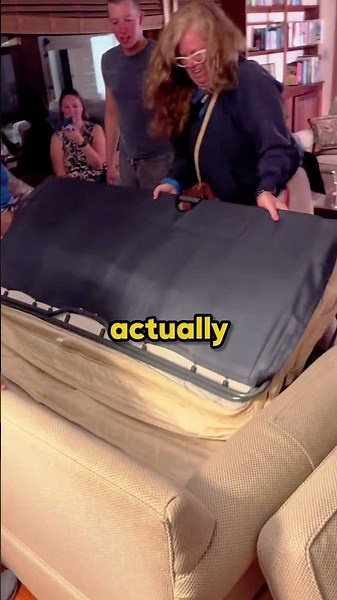 He Got Stuck Inside the Sofa