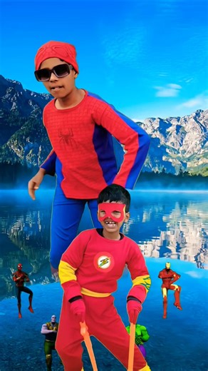 Spider-Man And Flash Dancing With Avengers #spiderman #marvel #spiderverse