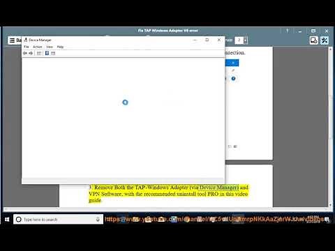 Fix TAP-Windows Adapter V9 error in Windows 10! Error 52? (2023 Update)