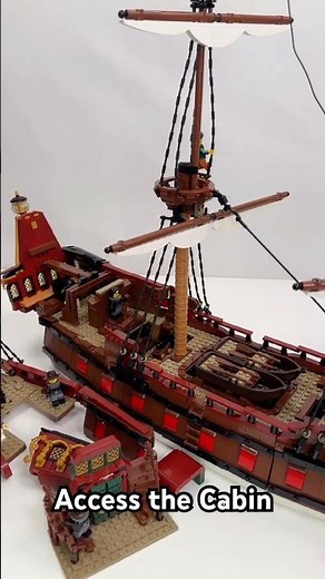 The great cabin of Armada Galleon Esperanza is fully modular: remove the deck and the sides