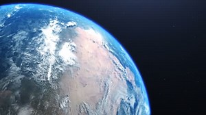 Rotating Planet Earth Real Tilt Axis Direction Rotation Surface Planet