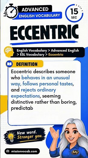 Learn Advanced English Word: ECCENTRIC