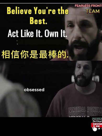 believe you are the best. best motivation video ever.