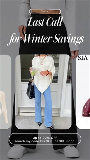 Teko | UGC Content Creator on Instagram: "❄️Last Call for Winter Savings✨ SHEIN’s Global Winter Sale is live: Up to 90% OFF on the cutest coats, cozy scarves, and boots for every outing (and every cuddle session at home)! 🧣🧥☕️ 💡 Just search my code X9K78 in the SHEIN app and use WSUSttekkoss335 at checkout to score those winter must-haves for less. #SHEINWinterDeals #SHEINsaveinstyle#ad @sheinofficial @shein_us"