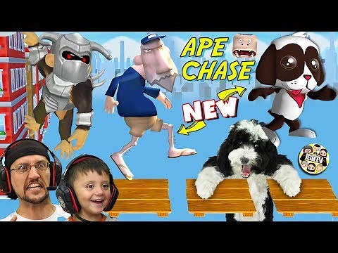 THERE'S AN APE CHASING MY DOG OREO & MAILMAN POSTAL JENKINS! (NEW FGTeeV Game News)