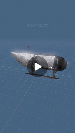 raffo vfx on Instagram: "Quick symbolic simulation of the Titan Oceangate Submarine implosion . . . #titan #oceangate #submarine #titanic #simulation #blender"