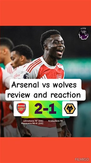 arsenal vs wolves review and reaction #arsenal #wolves #premierleague #football