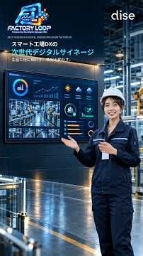 FACTORY LOOP 生産設備や作業工程に手を加えず、「情報の流れ」から始める製造業向けスマート工場DXサービス #デジタルサイネージ#スマート工場DX #製造業dx #dise