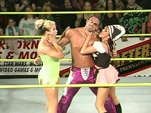 Before he was a stunt double, #AaronStevens knew how to make an entrance. #OVW #BethPhoenix #ShellyMartinez