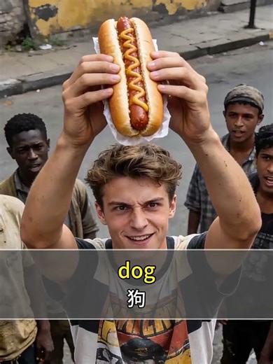 老外说hot dog不一定指热狗，它还有一个完全不同的意思#英语口语 #英语磨耳朵 #零基础英语 #俚语 #英语 #学习 #英语听力