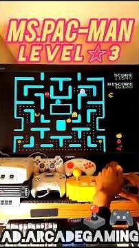 Ms. Pac-Man Level 3 - Jakks Pacific Plug & Play Joystick Controller