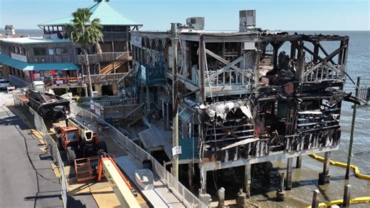 Reconstruction begins on iconic Cedar Key building destroyed in fire