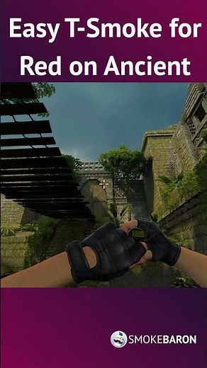 ☁️ How to smoke Red (CT-Mid) on Ancient T-Side [CS:GO]