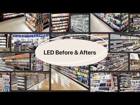 LED Store Lighting Before & Afters
