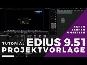 EDIUS - Projektvorlage, um nicht immer alles neu einstellen zu müssen.