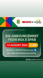 4.7K views · 295 reactions | Breaking News! Netball SA and SPAR...