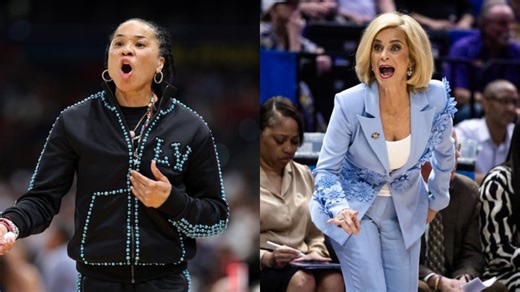 LOOK: Kim Mulkey Screams on Top of Her Voice vs Dawn Staley’s South Carolina that Might Make Tessa Johnson Proud | College Sports Network