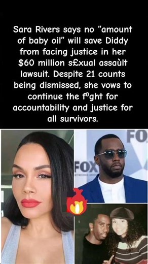 Diddy Faces Heat as Sara Rivers Promises Justice for Survivors #pdiddy