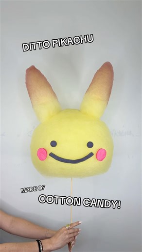DITTO PIKACHU MADE OF COTTON CANDY!