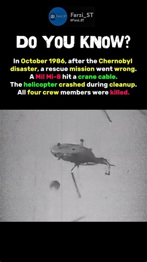 The Chernobyl Helicopter Crash. #shorts #didyouknow