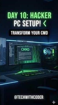 how to change cmd color hacker favorite color | ‪@techwithcoder.‬