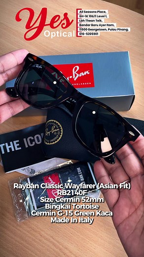 Ray-Ban Classic Wayfarer Asian Fit 52mm Sunglasses