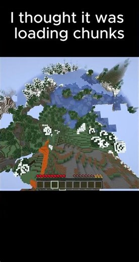 I thought it was just loading chunks #minecraft #shorts