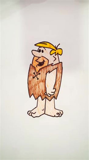 Coloring Fun with Barney and the Flintstones