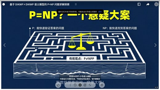基于 DIKWP×DIKWP 语义模型的 P=NP 问题求解探索