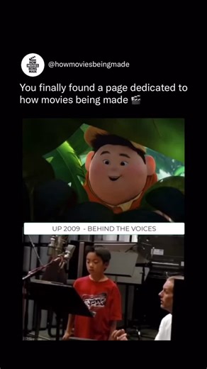 How Movies Being Made on Instagram: "In Up (2009), Russell’s charm comes alive through the real voice recordings of young actor Jordan Nagai, whose natural innocence shaped the character far beyond the script. Pixar discovered his spontaneous personality during auditions, and that authenticity became the emotional backbone of Russell’s unforgettable performance in the film. Behind the scenes, the team encouraged Jordan to improvise, letting his genuine reactions guide the animation process. His