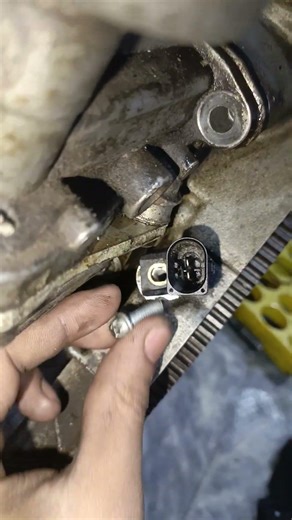 crank sensor cleaning #car #mechanic