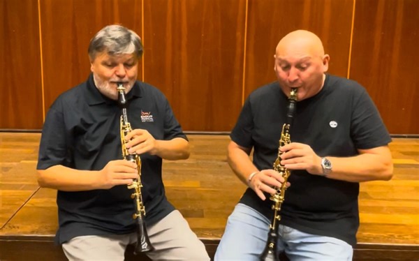 【单簧管】二重奏《多采尼蒂》（节选）Donizetti/Mangani Studio Paolo Beltramini & Corrado Giuffredi
