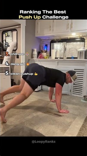 Ranking The Best Push up Challenge #tiktokviral #pushups