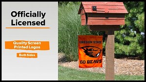 Watch Oregon State Beavers Double Sided Beaver Garden Flag on Amazon Live