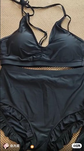 Black Bikini & Shimmer Cover-Up Set ✨ | Must-Have Beachwear Look!#shorts